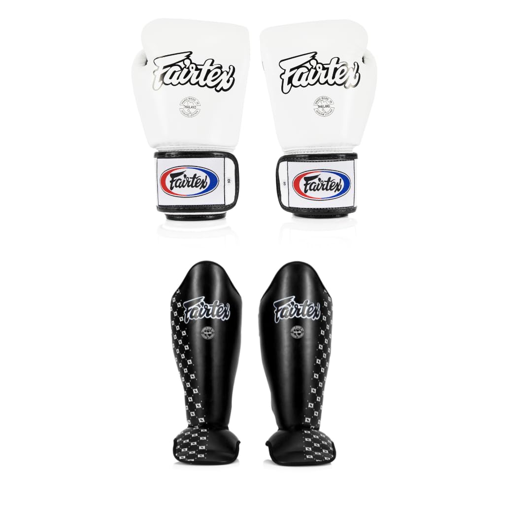 Amazon.com : Fairtex BGV1 16 oz White Glove + SP5 Black